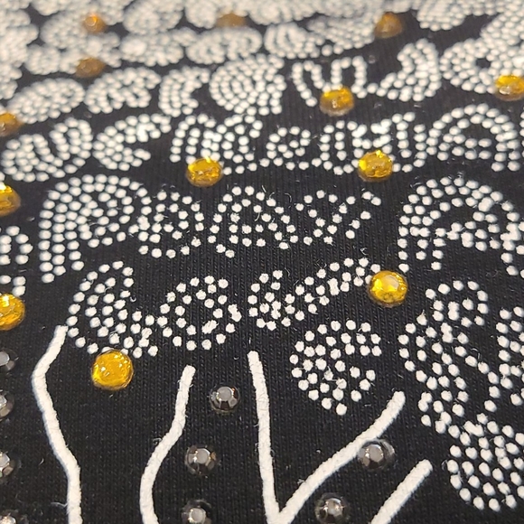 D&G t-shirt black with crystals and lace back - Picture 11 of 12